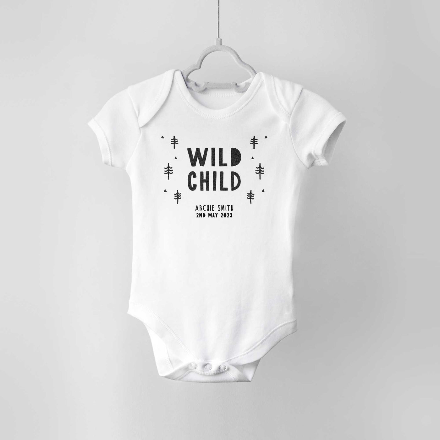 Wild Child Personalised Baby Bodysuit