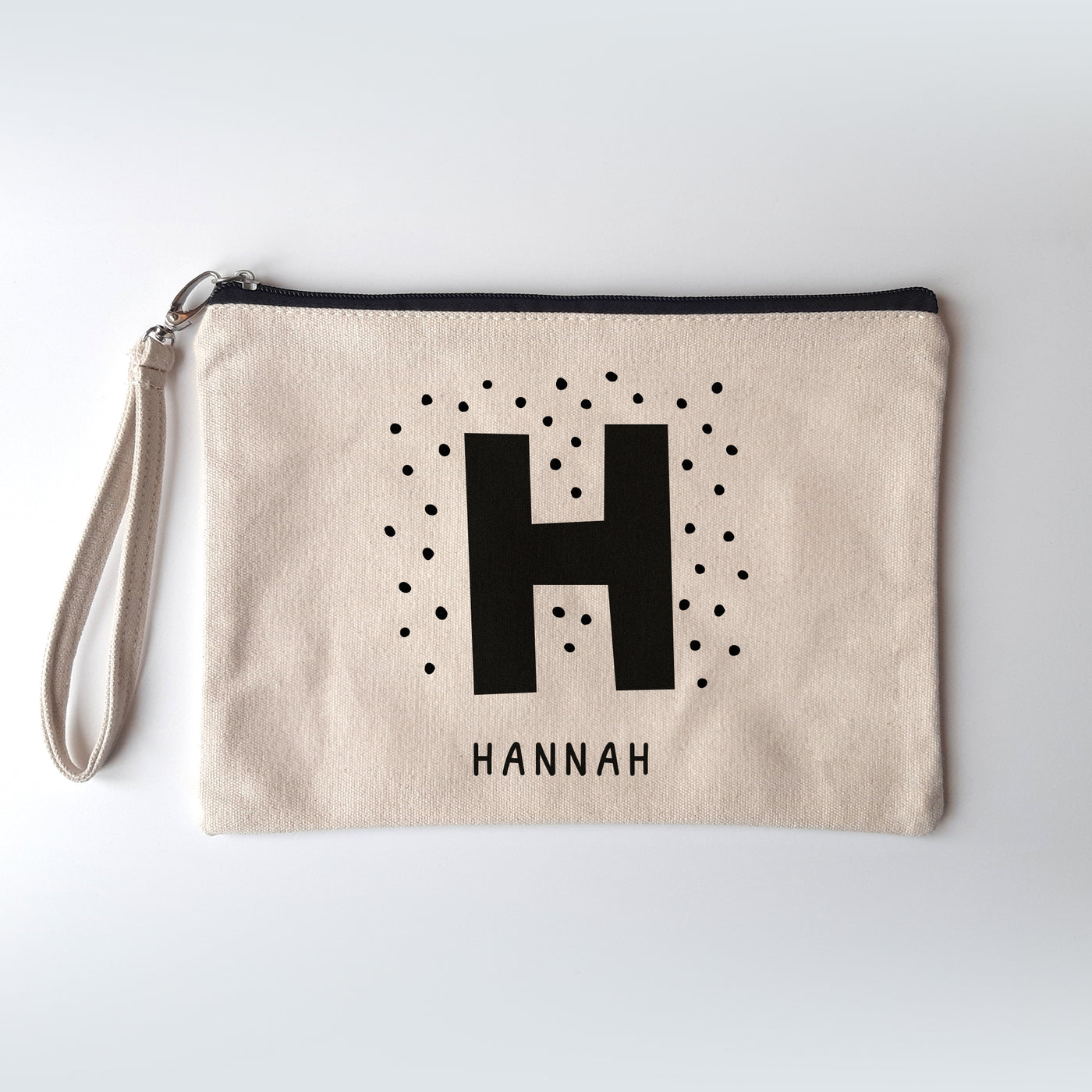 Personalised Initial Canvas Pouch