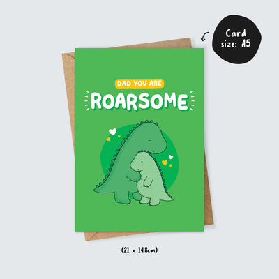 Roarsome Dinosaur Dad Card