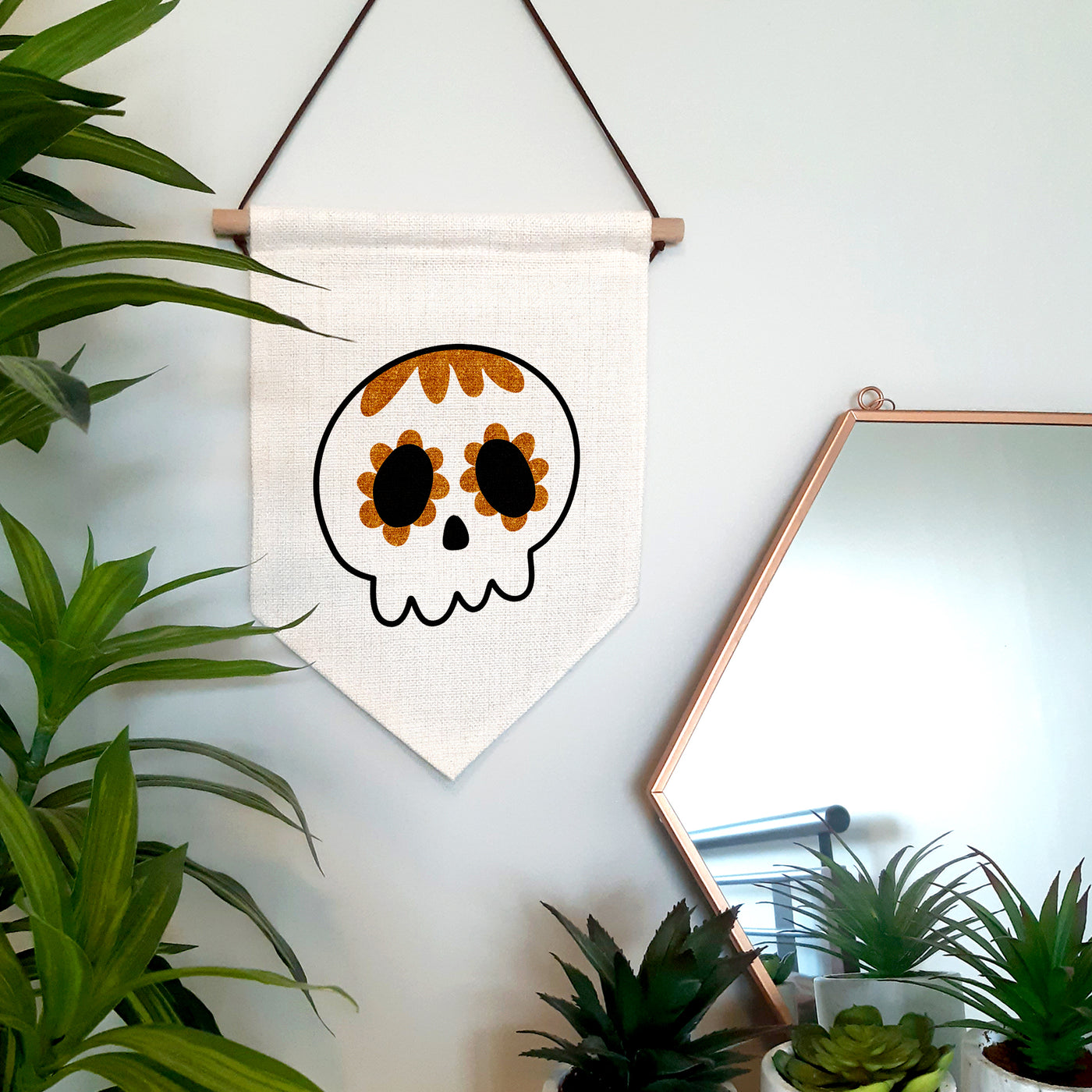 Day of the Dead Skull Wall Hanging