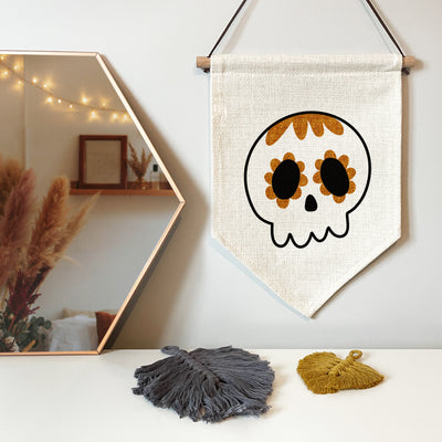Day of the Dead Skull Wall Hanging