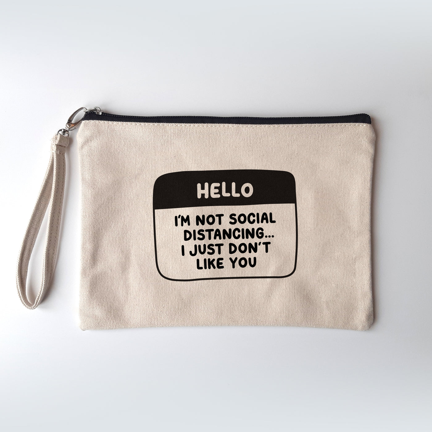 Social Distancing Canvas Pouch