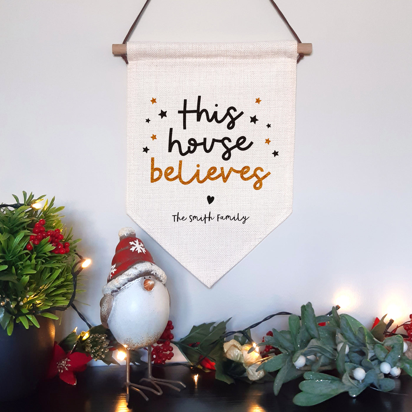 This House Believes Christmas Wall Hanging