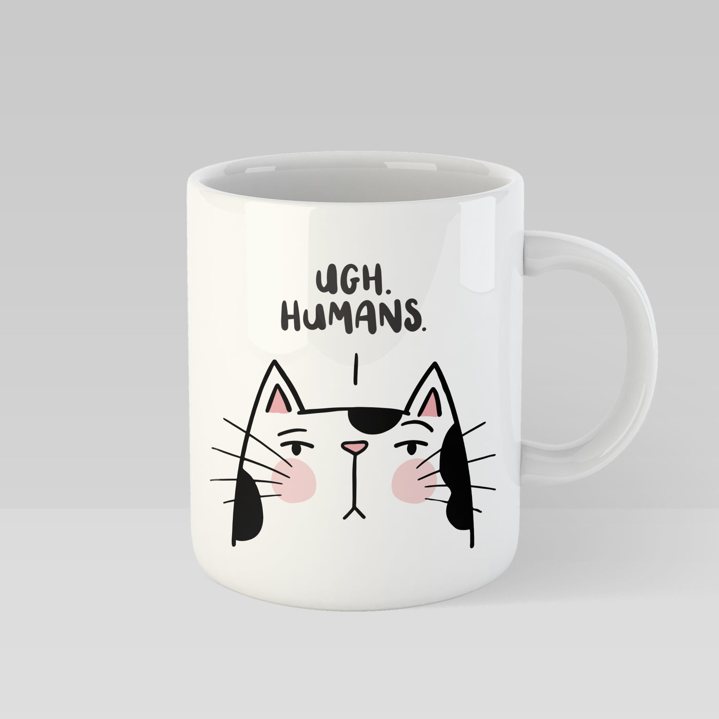 Ugh. Humans Sassy Cat Mug
