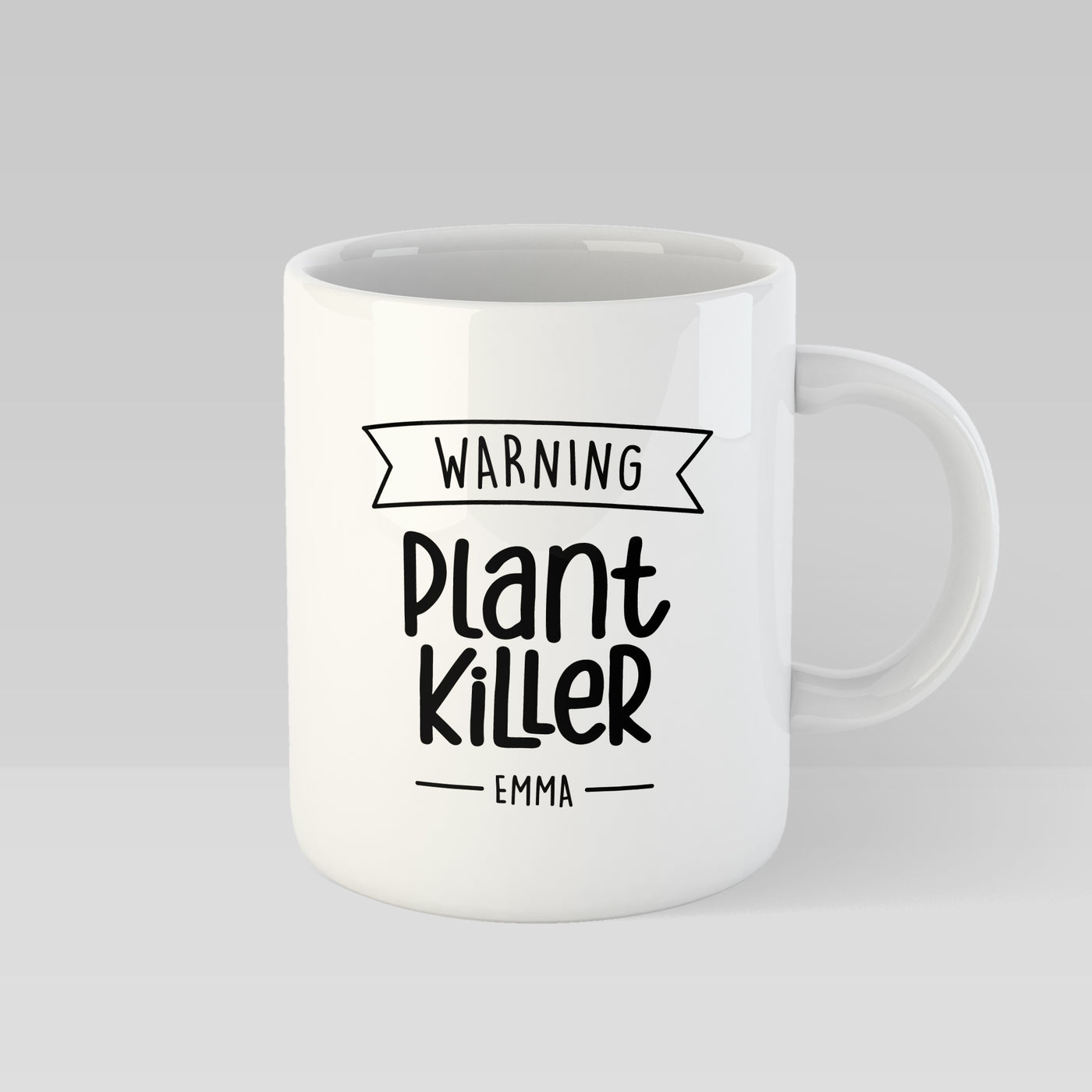 Warning Plant Killer Personalised Mug