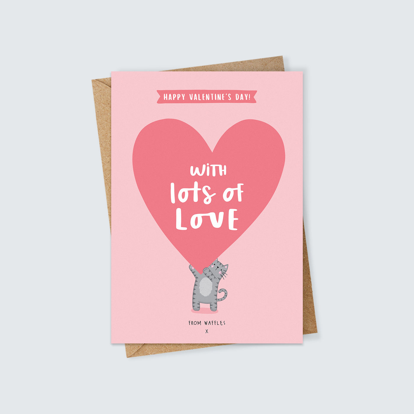 From the Cat Personalised Valentine's Day Card