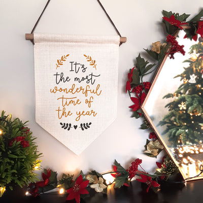 It's The Most Wonderful Time of the Year Christmas Wall Hanging