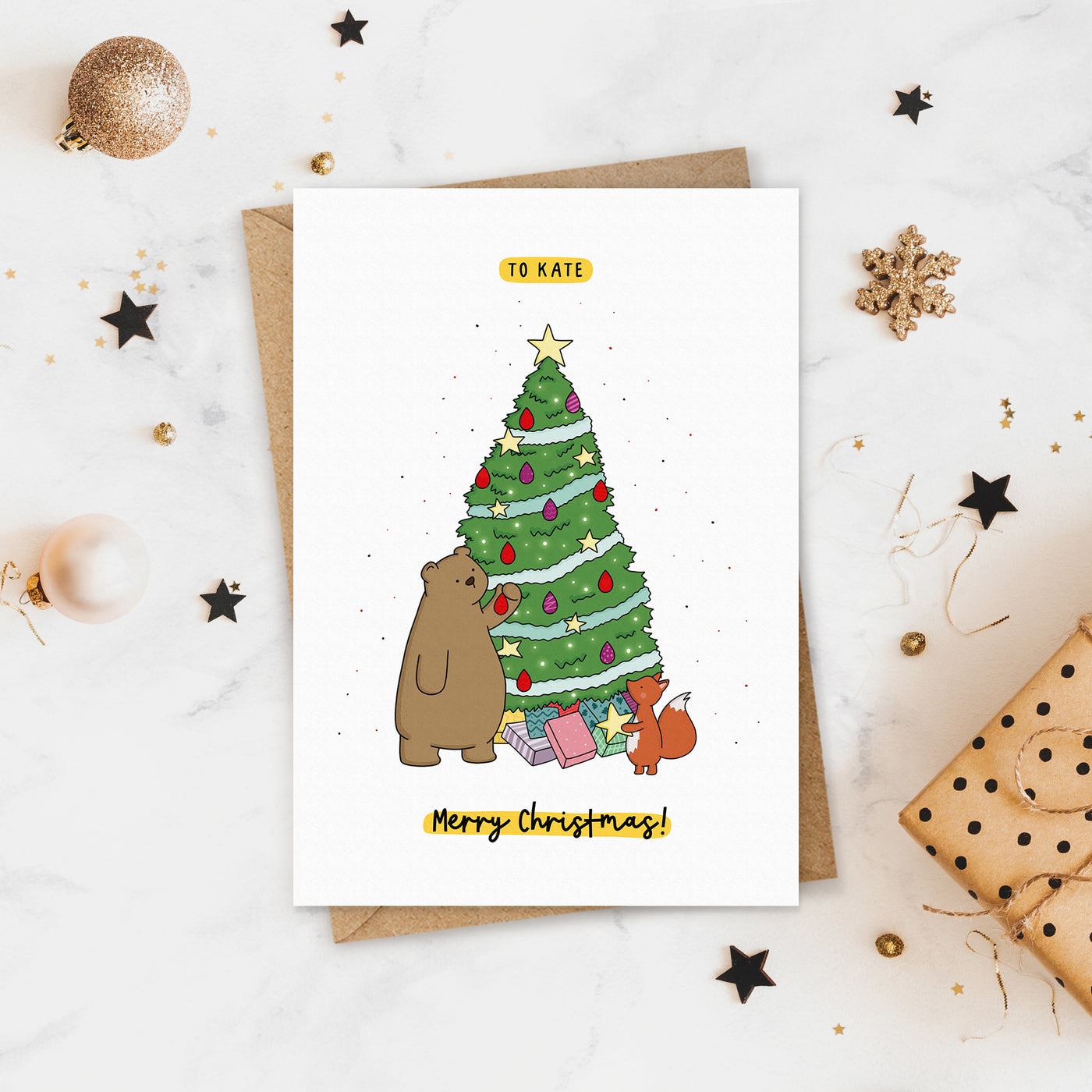 Woodland Animal Christmas Card