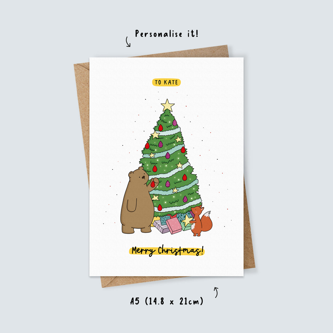 Woodland Animal Christmas Card