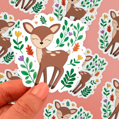 Deer Woodland Wonderland Vinyl Sticker