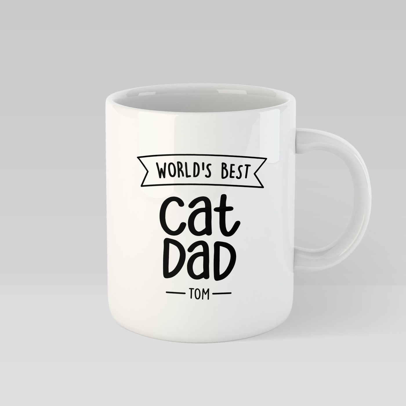 World's Best Cat Dad Personalised Mug