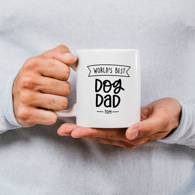 World's Best Dog Dad Personalised Mug